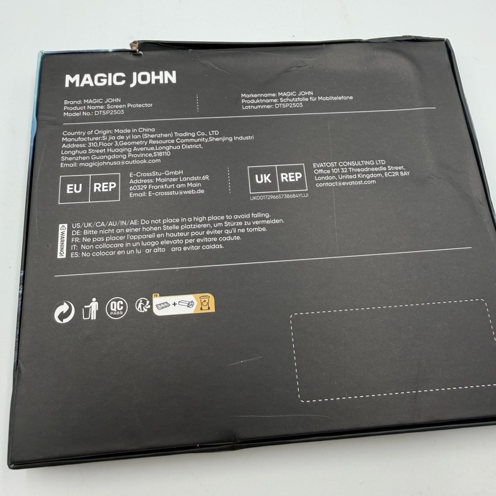 Blue Tempered Glass Screen Protector - Picture 3 of 4